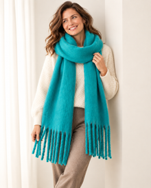 Women's Cashmere Blend Scarf – Soft Warm Winter Scarf