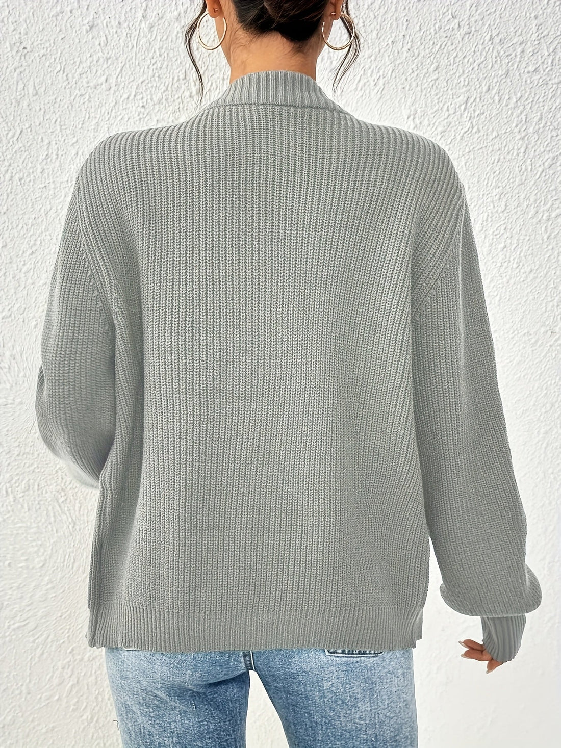 Women's Relaxed Button Front Cardigan – image 3