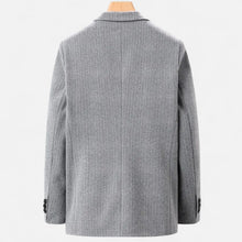 Men’s Wool Blend Jacket – Business Lapel Elegance