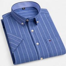 Men's Oxford Cotton Short-Sleeve Summer Shirt