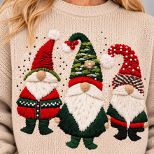 Women's Christmas Jumper – Festive Gnome Design