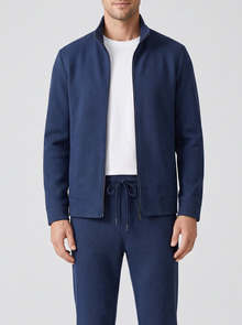 Men's Tracksuit Set – Zip Up Jacket & Joggers in Navy – front view