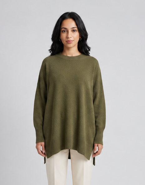 Women's Wool Cashmere Jumper – Oversized Soft Knit Sweater