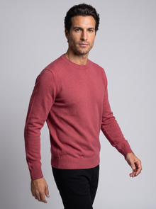 Men's Soft Knit Crew Neck Jumper in Red