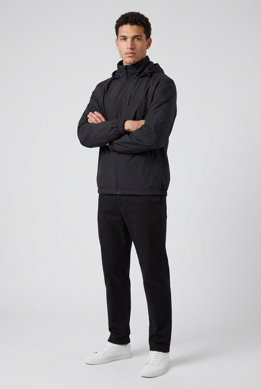 Waterproof Rain Jacket in Black