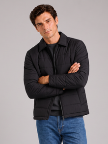 Men's Padded Jacket black front