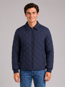 Men's Padded Jacket navy front