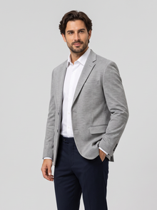 Men's Tailored Blazer light grey three quarter