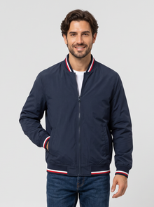 Men's Bomber Jacket blue front