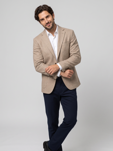 Men's Tailored Blazer beige front