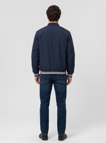 Men's Bomber Jacket blue back