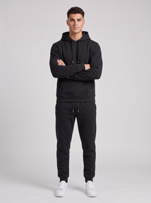 Men's Tracksuit Set – Hoodie & Joggers Two Piece in Black