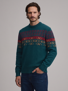 Men's Christmas Jumper in Teal