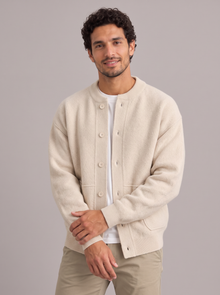 Men's Cardigan in Cream