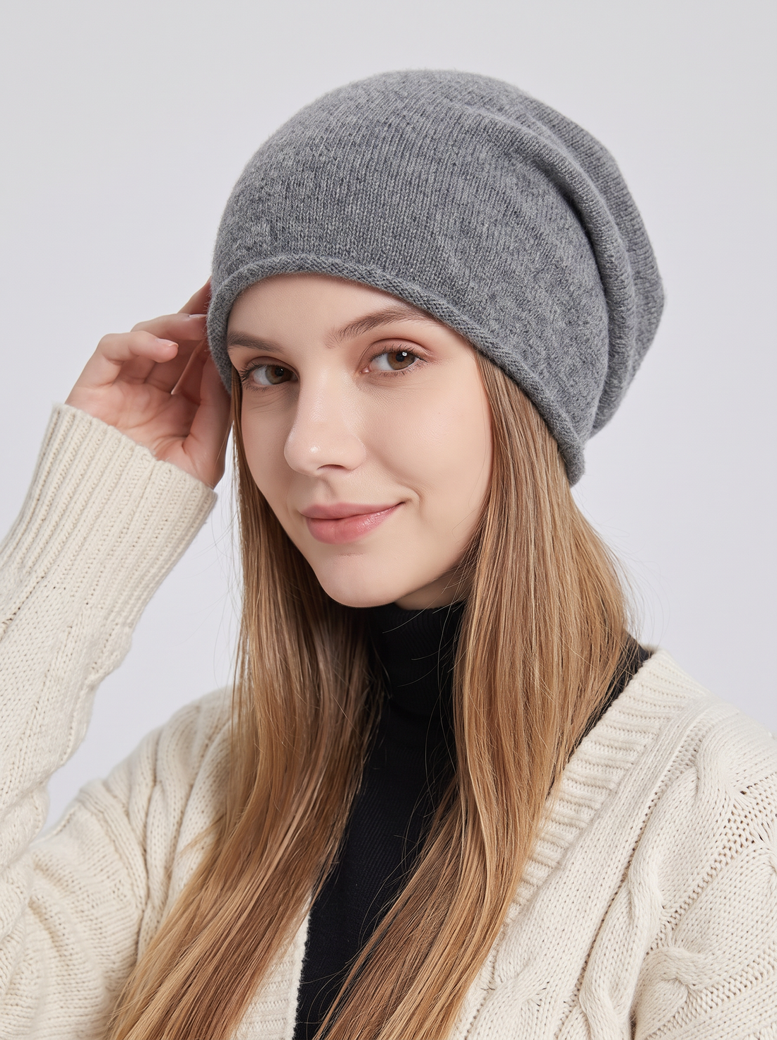 Women's Beanie in Grey