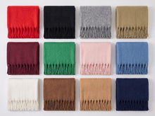 Cashmere blend scarf in 20 colours