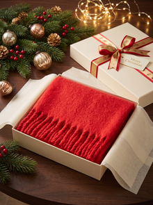 Cashmere scarf Christmas gift box