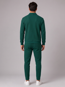 Men's Tracksuit Set in Green – back view