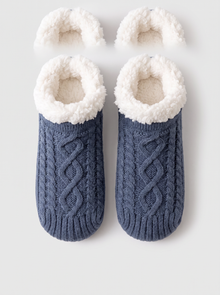Women's Slipper Socks in Blue – product view
