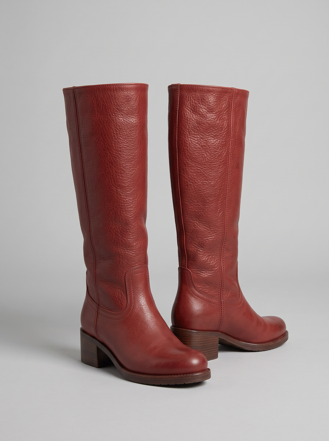 Women's Mid-Calf Boots in Red – product view