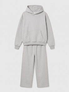 Men's Tracksuit Set Hoodie and Joggers in Light Grey – product view