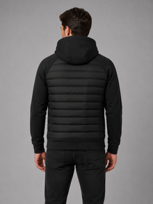 Men's Hooded Quilted Hybrid Jacket – image 2