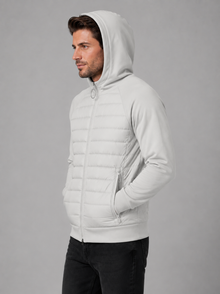 Men's Hooded Quilted Hybrid Jacket – image 6