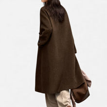 Women's Long Structured Wool Blend Coat