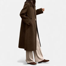 Women's Long Structured Wool Blend Coat