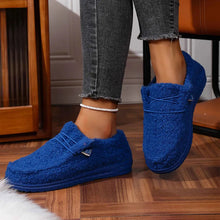 Women's Teddy Fleece Slippers in Blue