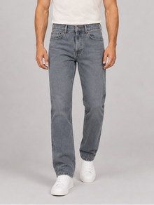 Men's Straight Leg Jeans in Grey