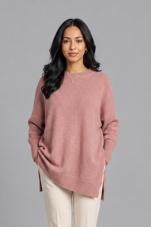 Women's Wool Cashmere Jumper – Oversized Soft Knit Sweater