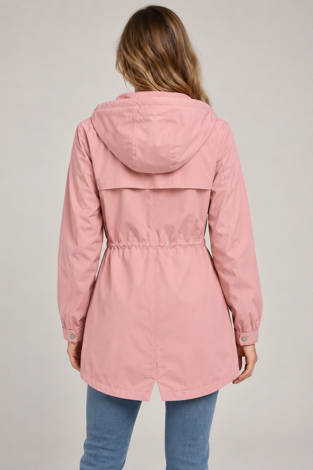 Women's Waterproof Jacket | Hooded Drawstring Parka