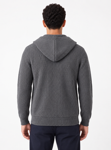 Men's Hooded Cardigan – Button Up Knit Cardigan with Pockets