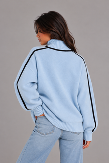 Women's Roll Neck Jumper – Soft Knit Oversized Sweater