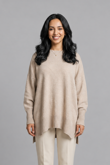 Women's Wool Cashmere Jumper – Oversized Soft Knit Sweater