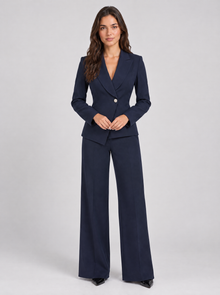 Women’s navy tailored two-piece trouser suit